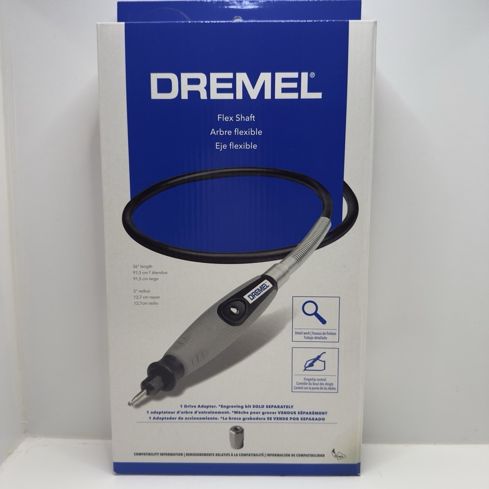 Dremel Flex Shaft Attachment 225 Rotary Tool Detail‎ Engraving Extension NIB
